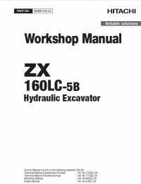 repair manual Hitachi Hydraulic Excavator ZX160LC-5B Workshop Manual PDF