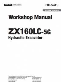 repair manual Hitachi Hydraulic Excavator ZX160LC-5G Workshop Manual PDF