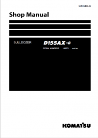 repair manual Komatsu Bulldozer D155AX-8 Shop Manual PDF