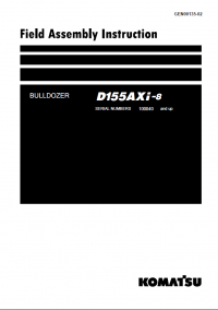 repair manual Komatsu Bulldozer D155AXi-8  Field Assembly Instruction PDF