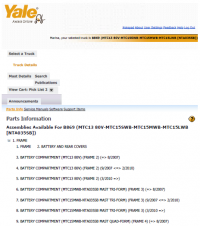 repair manual Yale Truck B869 (MTC13-MTC15SWB/MWB/LWB) PDF Service Manuals