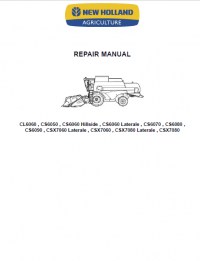 repair manual New Holland CS6050-CSX7080 Harvester PDF Repair Manuals + Diagrames