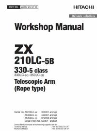 repair manual Hitachi Telescopic Arm (Rope Type) ZX210LC-5B Workshop Manual PDF