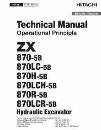 repair manual Hitachi Hydraulic Excavator ZX870(LC)-5B, ZX870(LC)H-5B, ZX870(LC)R-5B Operational Principle PDF