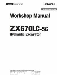 repair manual Hitachi Hydraulic Excavator ZX670LC-5G Workshop Manual PDF