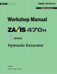 repair manual Hitachi Hydraulic Excavator ZX470H GI-Series Workshop Manual PDF