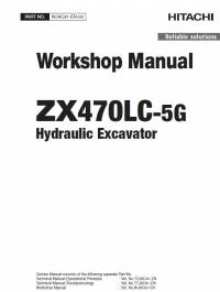 repair manual Hitachi Hydraulic Excavator ZX470LC-5G Workshop Manual PDF