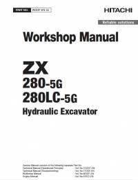 repair manual Hitachi Hydraulic Excavator ZX280-5G, ZX280LC-5G Workshop Manual PDF