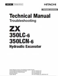 repair manual Hitachi Hydraulic Excavator ZX350LC-6, ZX350LCN-6 Troubleshooting Technical Manual PDF