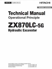 repair manual Hitachi Hydraulic Excavator ZX870LC-5G Operational Principle Technical Manual PDF