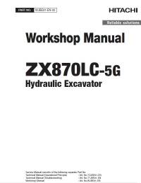 repair manual Hitachi Hydraulic Excavator ZX870LC-5G Workshop Manual PDF