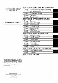 repair manual Hitachi Hydraulic Excavator ZX27U, ZX30U, ZX35U Workshop Manual PDF