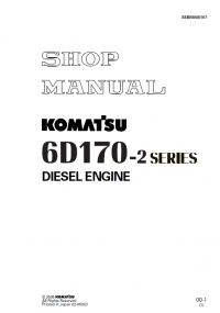 repair manual Komatsu Diesel Engine 6D170-2 Series Shop Manual PDF
