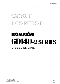 repair manual Komatsu Diesel Engine 6D140-2 Series Shop Manual PDF