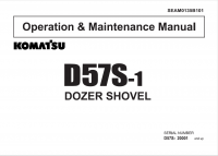 repair manual Komatsu Crawler Dozer D57S-1 Operation and Maintenance  Manual PDF