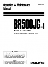 repair manual Komatsu BR500JG-1 Machine Model Operation and Maintenance Manual PDF