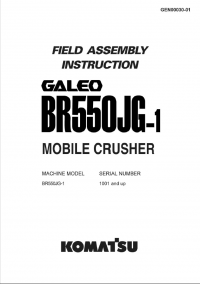 repair manual Komatsu BR550JG-1 Machine Crusher Field Assembly Manual PDF