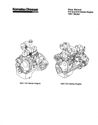 repair manual Komatsu Engine 410 and 610 Series Shop Manual PDF