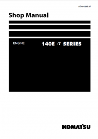 repair manual Komatsu Engine 140E-7 Series Shop Manual PDF