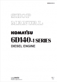 repair manual Komatsu Diesel Engine 6D140-1 Series Shop Manual PDF