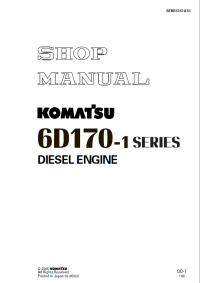 repair manual Komatsu Diesel Engine 6D170-1 Series Shop Manual PDF