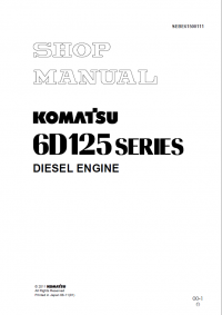 repair manual Komatsu Diesel Engine 6D125 Series Shop Manual PDF