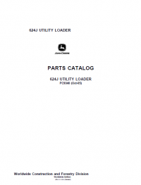 repair manual John Deere 624J Utility Loader Parts Catalog PDF