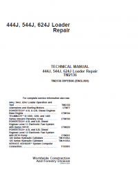 repair manual John Deere Loaders 444J, 544J, 624J Repair PDF Technical Manual