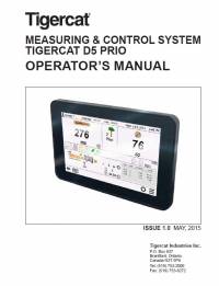 repair manual Tigercat Measuring & Control System D5 Prio Operator’s and Service Manual PDF