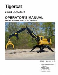repair manual Tigercat Loader 234B Operator’s and Service Manual PDF