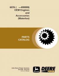 spare parts catalog John Deere 6076 OEM Engines And Accessories (Waterloo) Parts Catalog PDF
