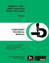 repair manual John Deere PowerTech 6.8L 6068 Compressed Natural Gas Engine Repair CTM146 PDF