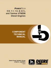 repair manual John Deere PowerTech 0.9L, 1.1L, 1.5L, 2.0L and Yanmar 4TNE98 Diesel Engines CTM119 PDF