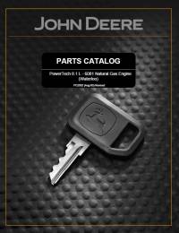 spare parts catalog John Deere PowerTech 8.1L - 6081 Natural Gas Engine (Waterloo) Parts Catalog PDF