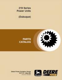 spare parts catalog John Deere 219 Series Power Units Parts Catalog PDF