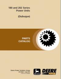 spare parts catalog John Deere 180, 202 Series Power Units Parts Catalog PDF