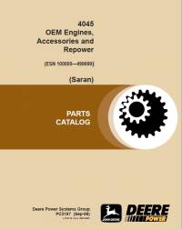 spare parts catalog John Deere 4045 OEM Engines, Accessories and Repower Parts Catalog PDF