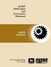 spare parts catalog John Deere 4219DF OEM Engine And Accessories Parts Catalog PDF