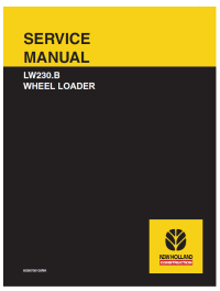 repair manual New Holland LW230.B Wheel Loader PDF Service Manual