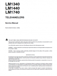 repair manual New Holland LM1340, LM1440, LM1740 Telehandlers Manual PDF