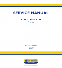 repair manual New Holland TT55 TT65 TT75 Tractors PDF Service Manuals