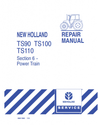 repair manual New Holland Tractors TS90 TS100 TS110 PDF Set of Manuals