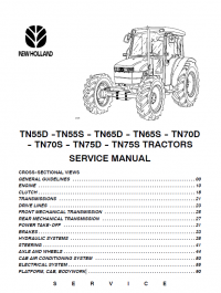 repair manual New Holland Tractors TN55/65/70/75D/S PDF Service Manual