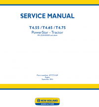 repair manual New Holland T4.55/T4.65/T4.75 PowerStar - Tractor PDF Manual