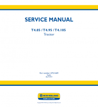 repair manual New Holland T4.85, T4.95 & T4.105 Tractors PDF Service Manual