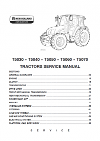 repair manual New Holland T5030-T5070 Tractors PDF Service Manuals