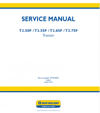 repair manual New Holland T3000F - T3.50F/55F/65F/75F Tractors Manuals PDF
