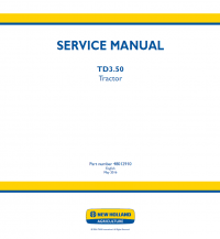 repair manual New Holland TD3.50 Tractor PDF Service Manuals
