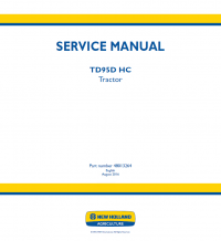repair manual New Holland Tractor TD95D HC PDF Service Manual