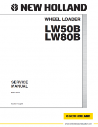 repair manual New Holland Wheel Loader LW50/80B PDF Service Manual